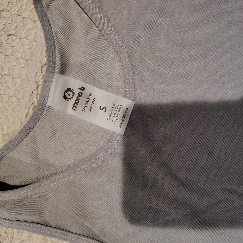 Mono B Light Gray Sleeveless Top